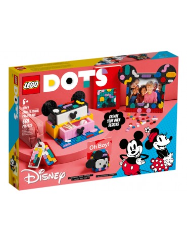 LEGO DOTS - Mickey Mouse & Minnie Mouse Back-to-School Project Box