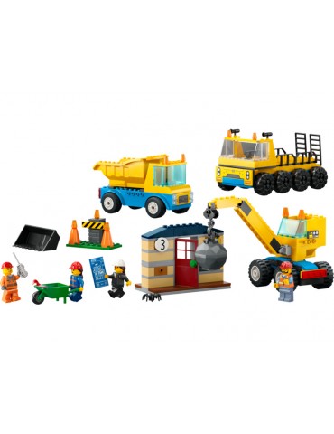 LEGO City - Construction Trucks and Wrecking Ball Crane