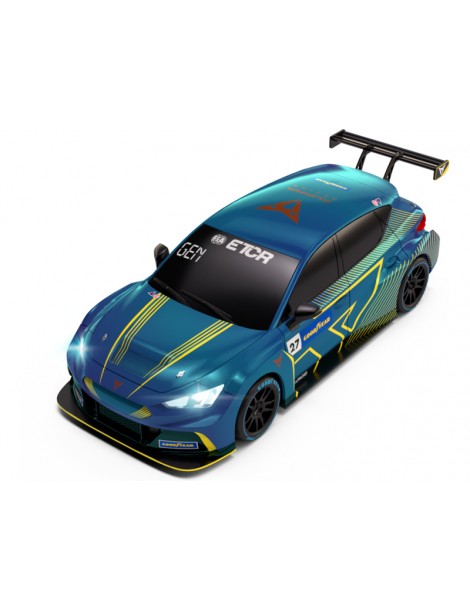 SCX Compact Cupra E-Racer Tambay 1:43 analoginis trasos modelis su LED žibintais CyborgShop