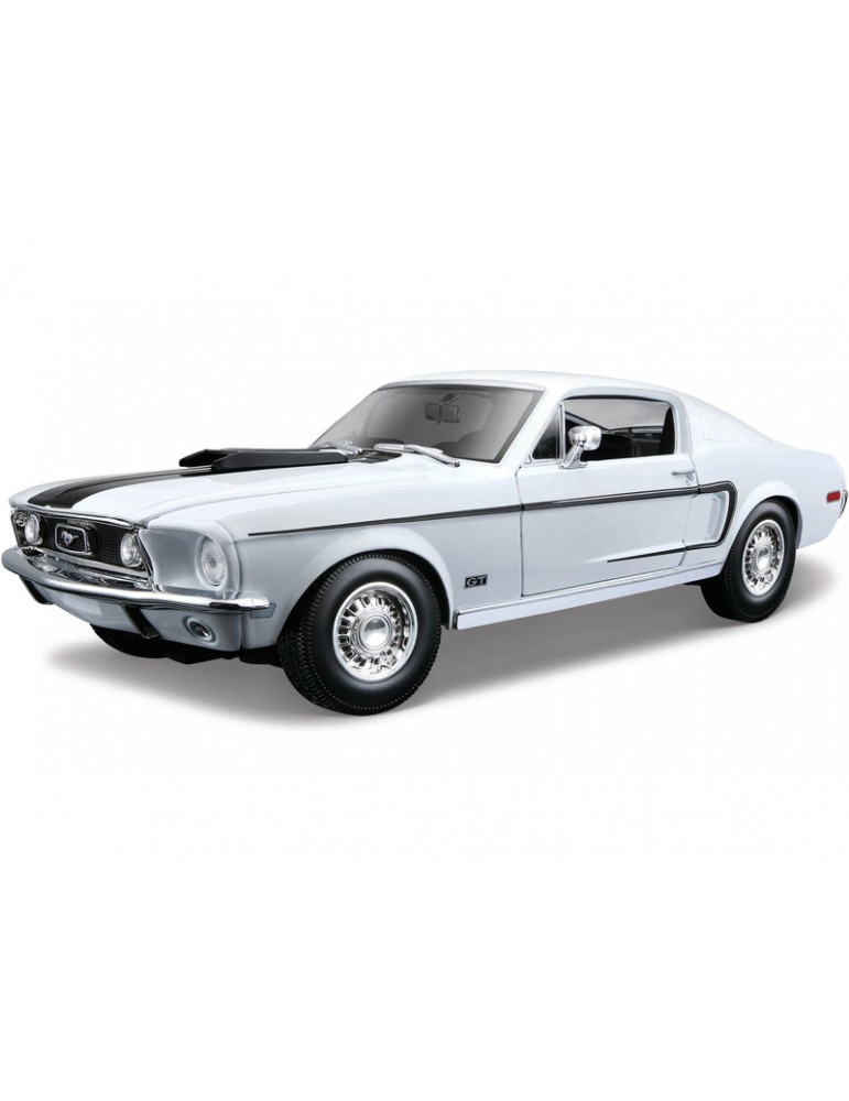 Maisto Ford Mustang GT Cobra Jet 1968 1:18 white