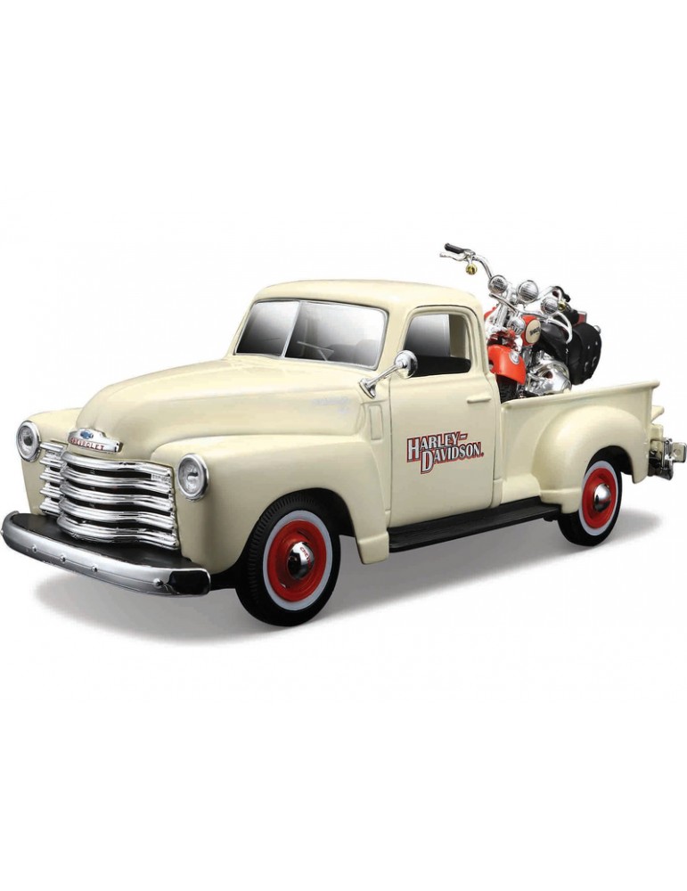 Maisto Harley-Davidson Custom - Chevrolet 3100 Pickup 1950, FLSTS Heritage Springer 2001 1:24