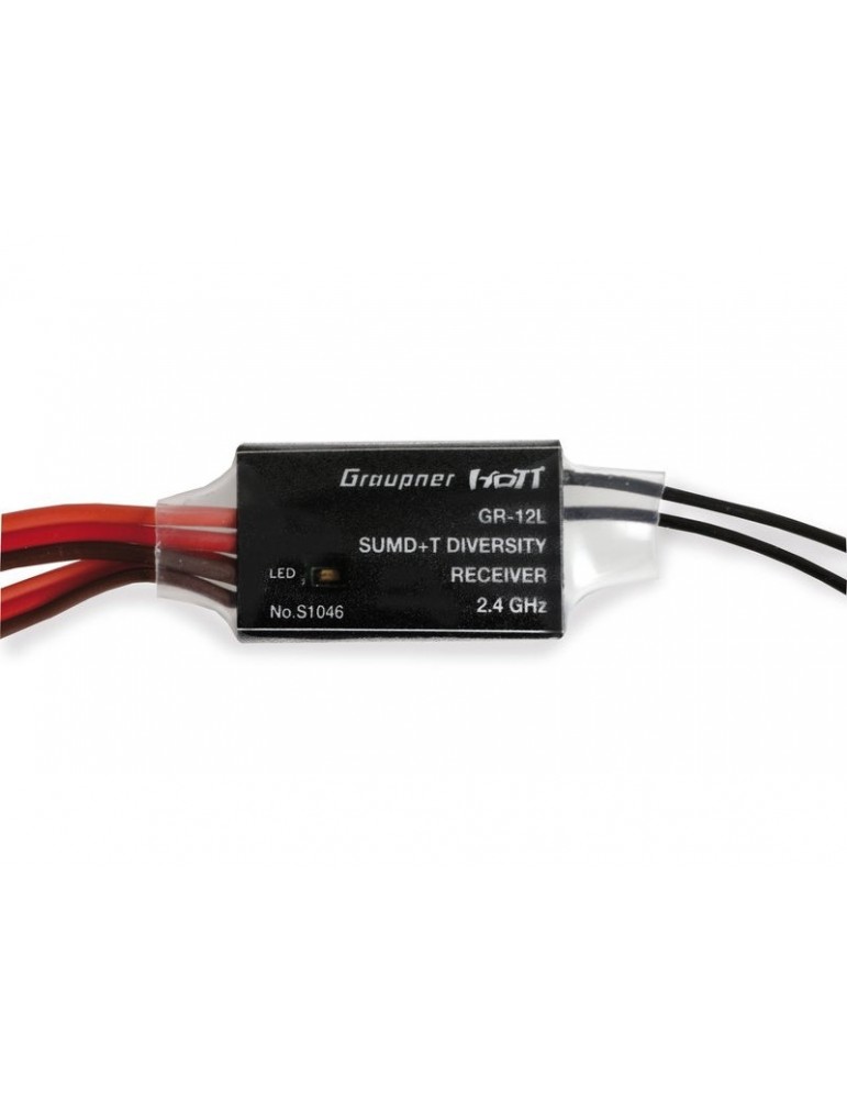 Receiver SUMD+T 2 Ant. GR-12L HoTT Receiver SUMD+T 2 Ant. GR-12L HoTT