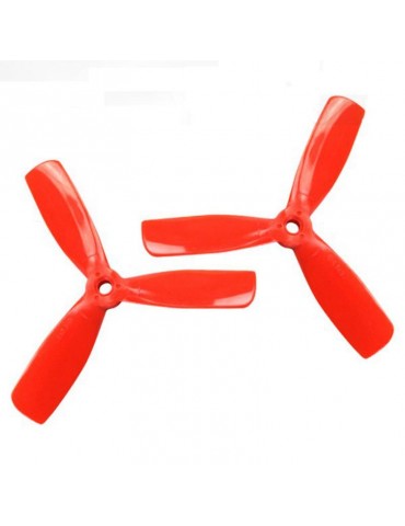 3 blade Plastic 4x4.5 prop CW/CCW red (10 pairs)
