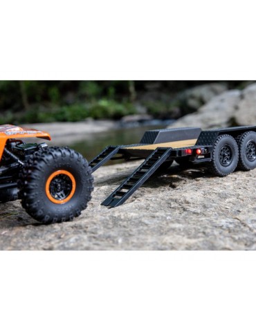 Axial SCX24 Flat Bed Vehicle Trailer with LED