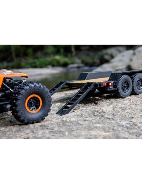 Axial SCX24 Flat Bed Vehicle Trailer with LED