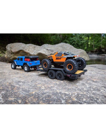 Axial SCX24 Flat Bed Vehicle Trailer with LED