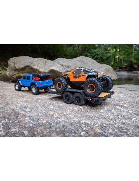 Axial SCX24 Flat Bed Vehicle Trailer with LED