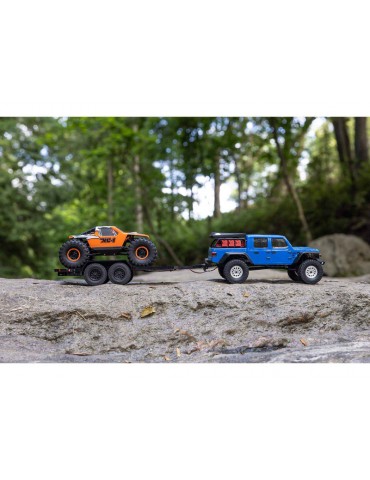 Axial SCX24 Flat Bed Vehicle Trailer with LED
