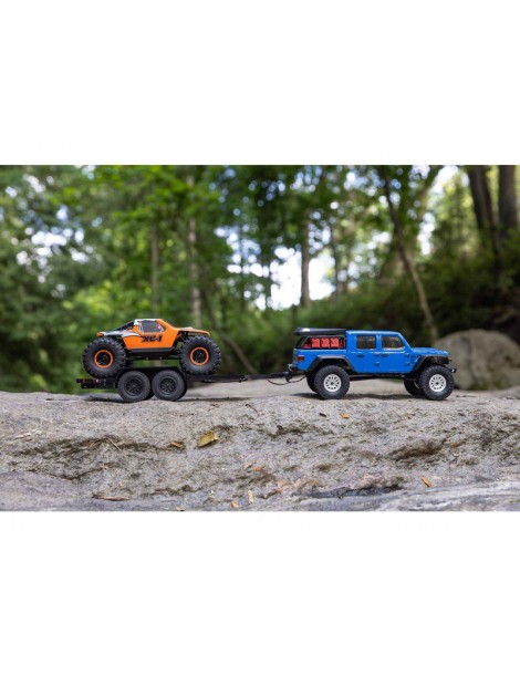Axial SCX24 Flat Bed Vehicle Trailer with LED