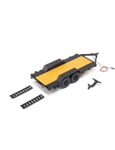 Axial SCX24 Flat Bed Vehicle Trailer with LED