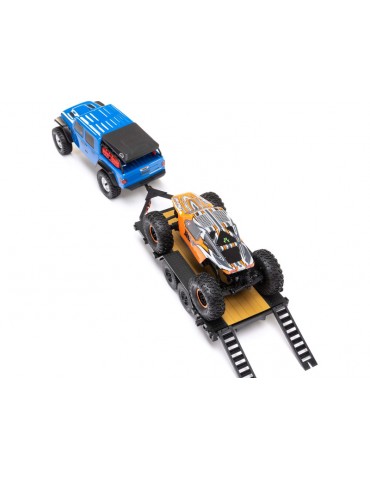 Axial SCX24 Flat Bed Vehicle Trailer with LED
