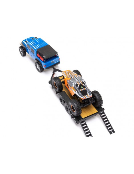 Axial SCX24 Flat Bed Vehicle Trailer with LED