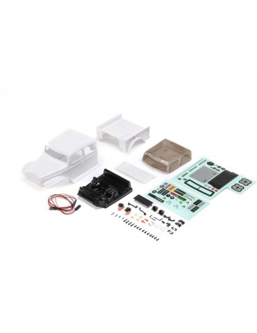 Axial Body, White: SCX24 Dodge Power Wagon