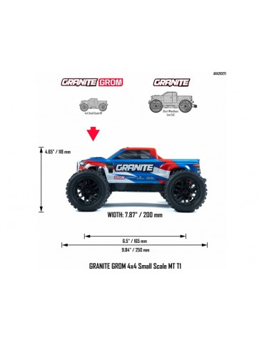 Arrma Granite Grom 1:18 4WD Smart RTR blue