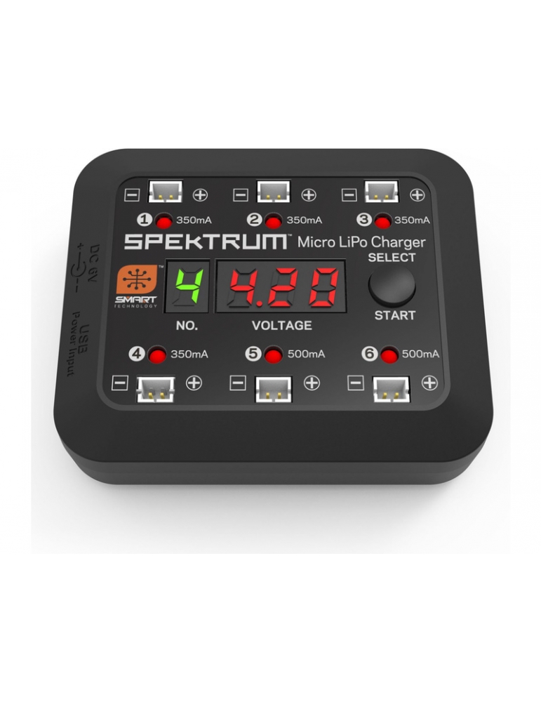 Spektrum Smart Charger Micro 6-port DC/USB