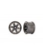 Traxxas Wheels 2.8" RXT charcoal gray/black chrome (2)