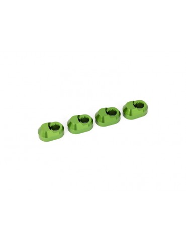 Traxxas Suspension pin retainer, 6061-T6 aluminum (green-anodized) (4)