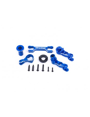 Traxxas Steering bellcranks/ draglink (6061-T6 aluminum, blue-anodized) (fits X-Maxx)