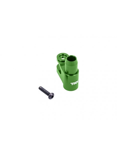 Traxxas Servo horn, steering, 6061-T6 aluminum (green-anodized)