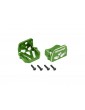 Traxxas Motor mounts, 6061-T6 aluminum (green-anodized) (front & rear)