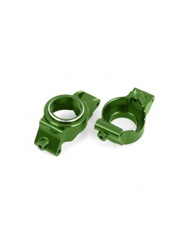 Traxxas Caster blocks (c-hubs), 6061-T6 aluminum (green-anodized), left & right