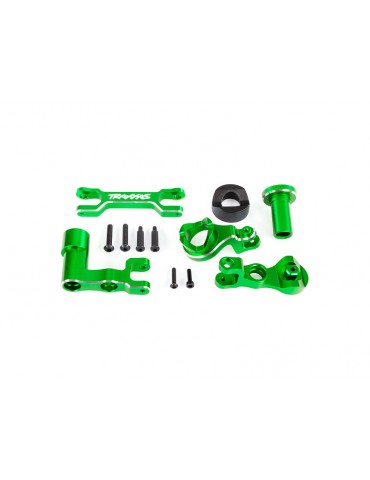 Traxxas Steering bellcranks (left & right)/ draglink (6061-T6 aluminum, green-anodized) (fits XRT)