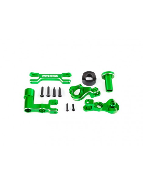 Traxxas Steering bellcranks (left & right)/ draglink (6061-T6 aluminum, green-anodized) (fits XRT)