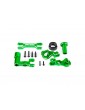 Traxxas Steering bellcranks (left & right)/ draglink (6061-T6 aluminum, green-anodized) (fits XRT)