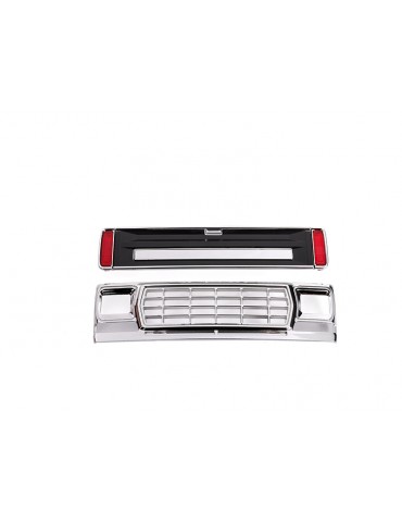 Traxxas Front grille/ tailgate panel (black)/ LED lenses (rear) (fits 9812 body)