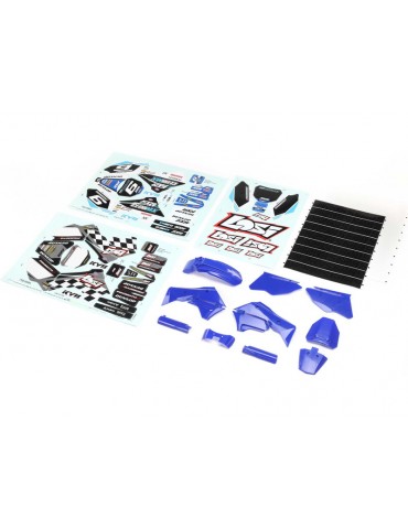 Losi Blue Plastics w/Wraps: PM-MX