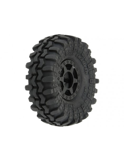 Pro-Line Wheels 1.0", Interco Super Swamper Tires, Holcomb H7 Black Wheels (4)