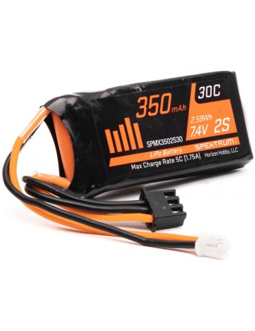 Spektrum 7.4V 350mAh 2S LiPo: PH2.0