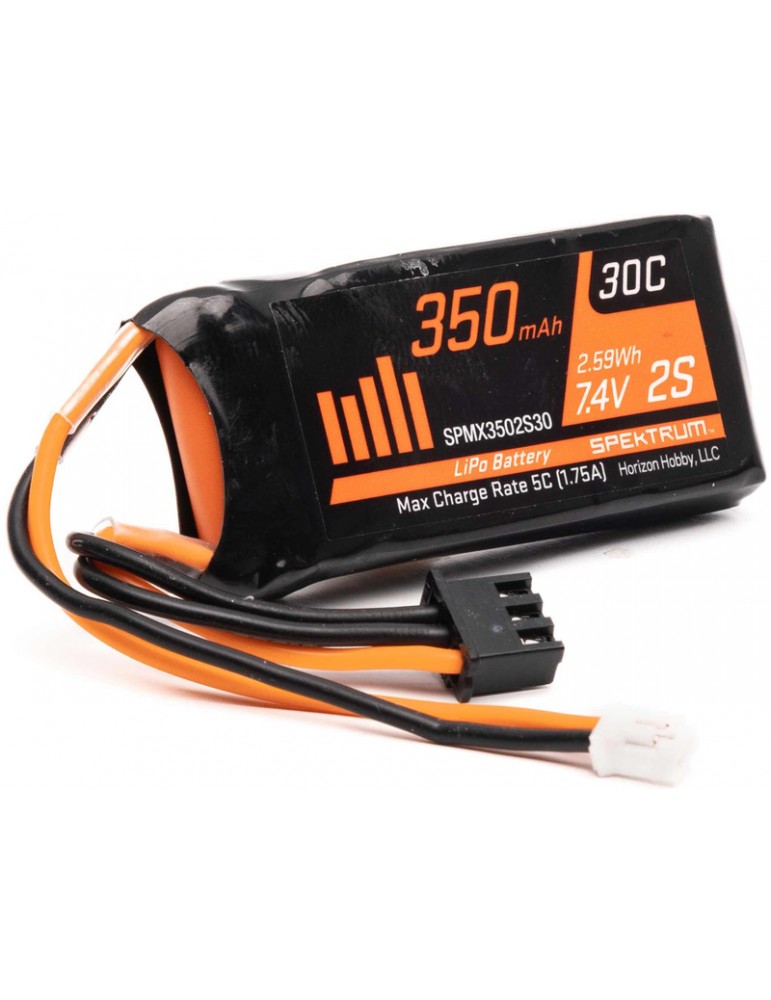 Spektrum 7.4V 350mAh 2S LiPo: PH2.0