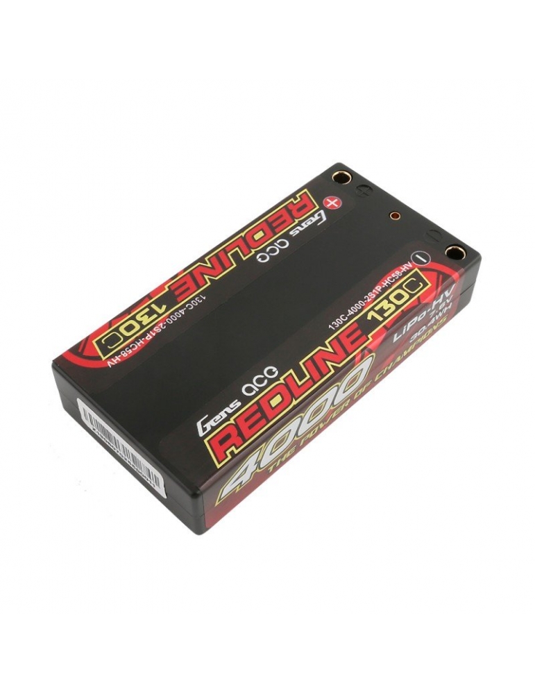 Spektrum 7.4V 4000mAh 2S 130C Smart LiPo Battery For No Prep Drag Racing
