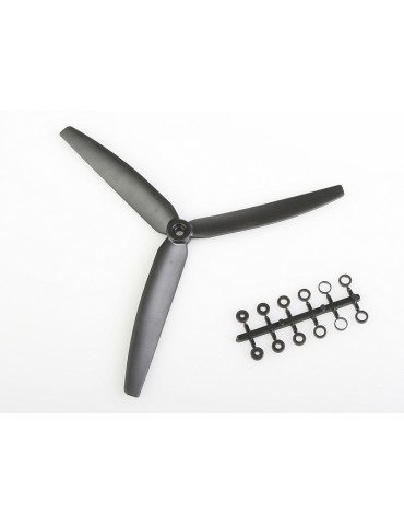 Propeller GWS EP 10x6 black 3-blade (counter rotating)