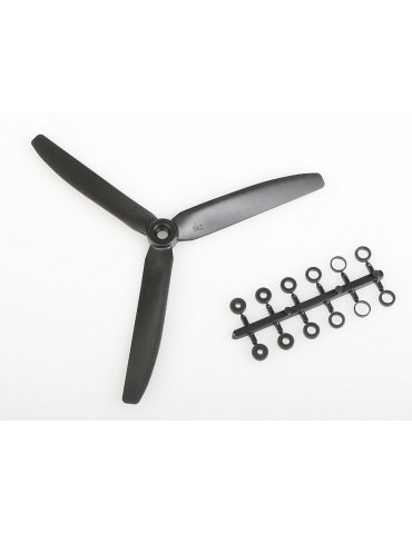 Propeller GWS HD 8x4 black 3-blade