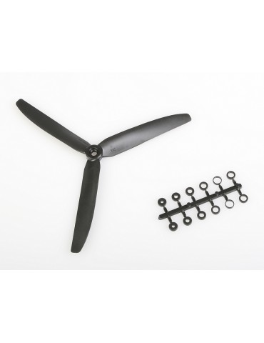 Propeller GWS HD 9x5 black 3-blade