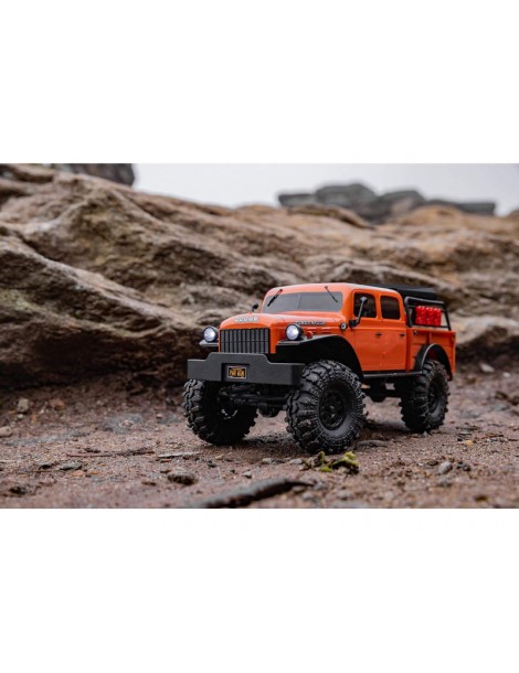 Axial 1/24 SCX24 Dodge Power Wagon 1940 4WD oranžinė