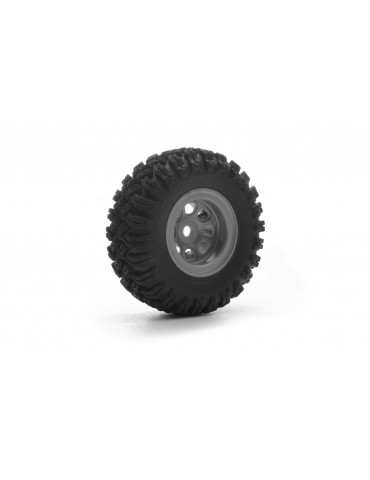 GRE24 MT Crawler Grey Wheel & Tire Set (4pcs)