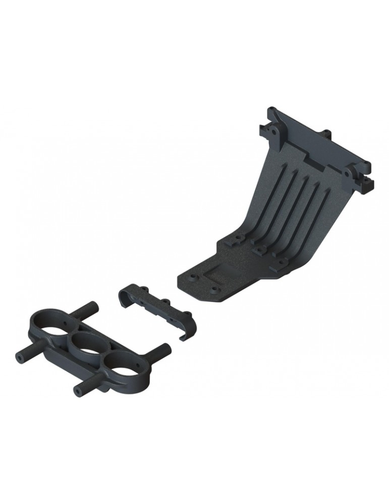 Arrma Rear Skid, Skid Mount and Bumper Loop