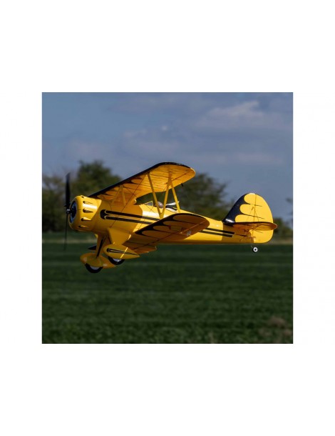 E-flite Waco 0.55m SAFE Select BNF Basic yellow