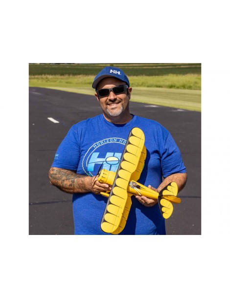 E-flite Waco 0.55m SAFE Select BNF Basic yellow