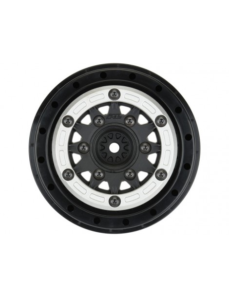 Pro-Line Wheels 2.2/3.0" Raid Bead-Loc H12/H14 SC Silver/Black (2)