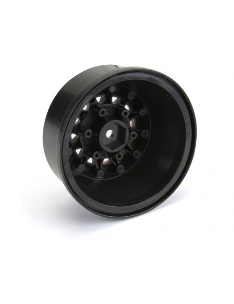 Pro-Line Wheels 2.2/3.0" Raid Bead-Loc H12/H14 SC Red/Black (2)