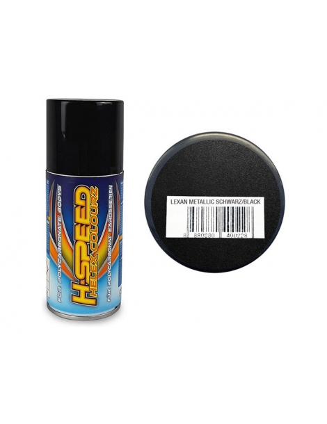 Akriliniai purškiami dažai Metallic Black 150 ml H-Speed modeliukams – CyborgShop