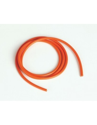 silicon wire 2,6 qmm1m, orange, 13 AWG