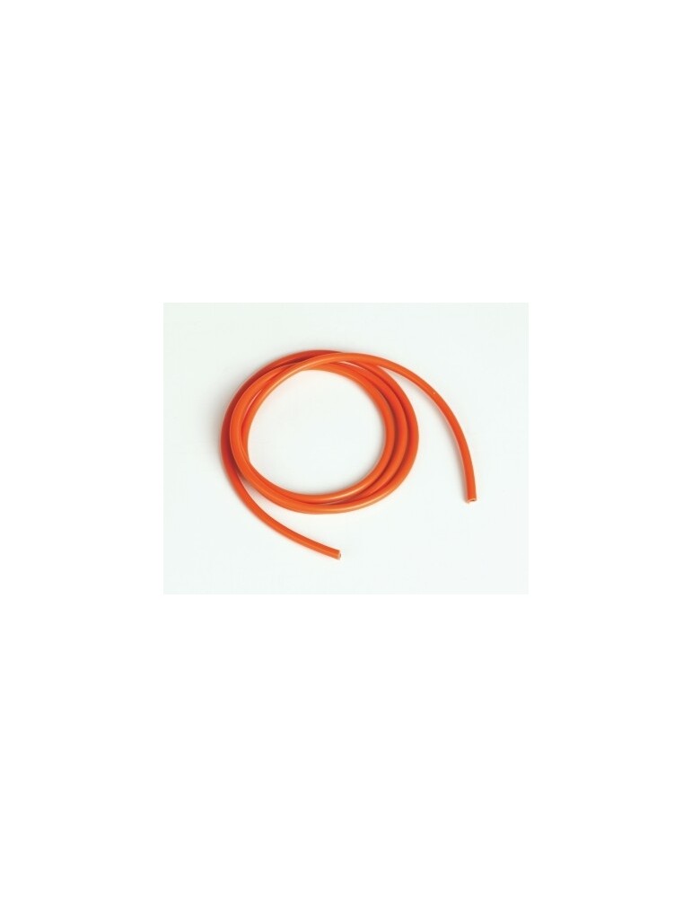 silicon wire 2,6 qmm1m, orange, 13 AWG