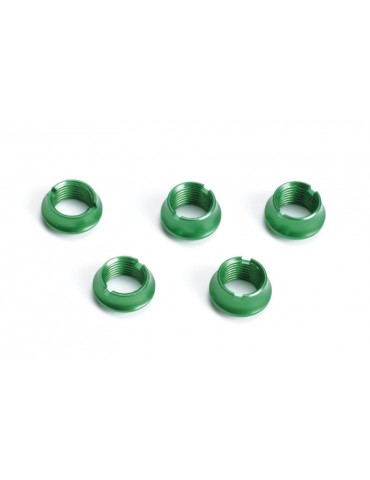 Trim nuts for hand transmitters, 3x long and 2x short, green