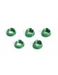 Trim nuts for hand transmitters, 3x long and 2x short, green