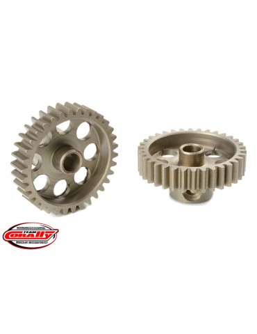 48DP Pinion - Short - Hardened Steel - 34 Teeth - Shaft Dia. 3.17mm